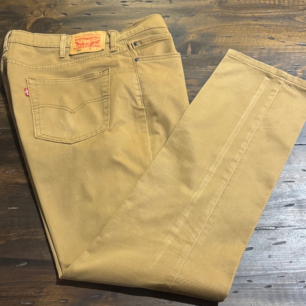 Levi's 541 Khaki Straight Leg Jeans-Size 38x36